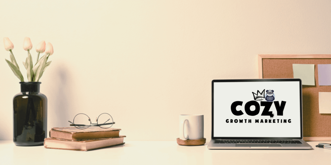 Ilustración Cozy Growth Marketing – marketing digital